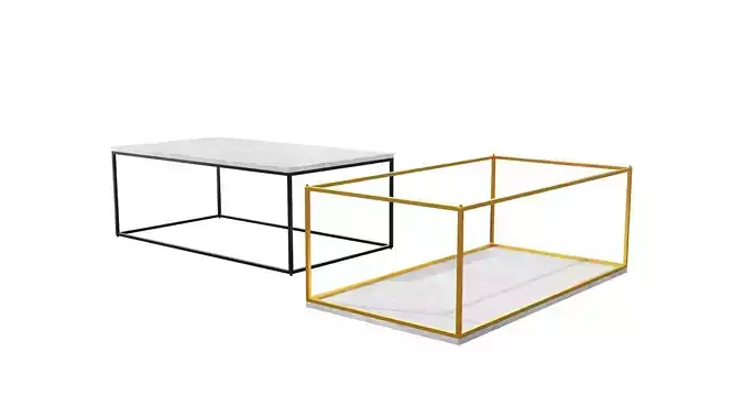 Streamline Coffee Table - Marble
