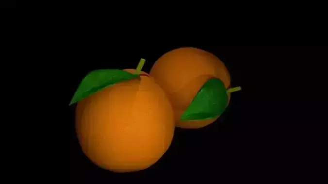 ORANGE MODEL AUTODESK MAYA 2019