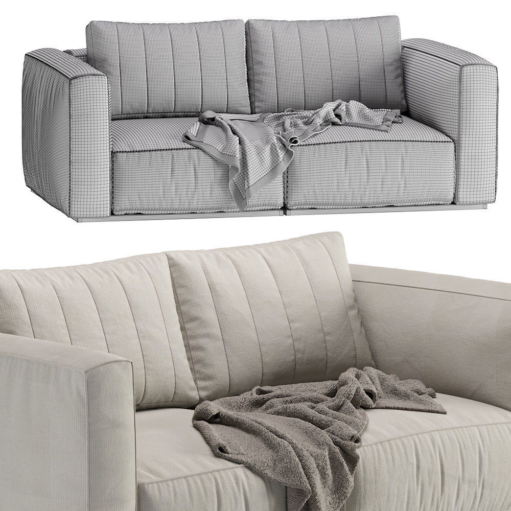 Modern Modular Sofa 3D model_6