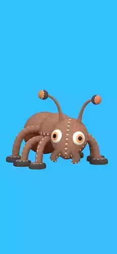 Woven Ant with Textures Low-poly 3D model