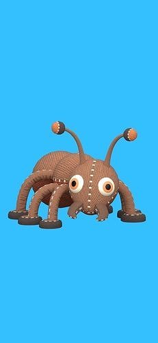 Woven Ant with Textures Low-poly 3D model