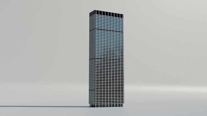NYC One Chase Manhattan Plaza Low-poly 3D model