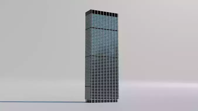 NYC One Chase Manhattan Plaza Low-poly 3D model