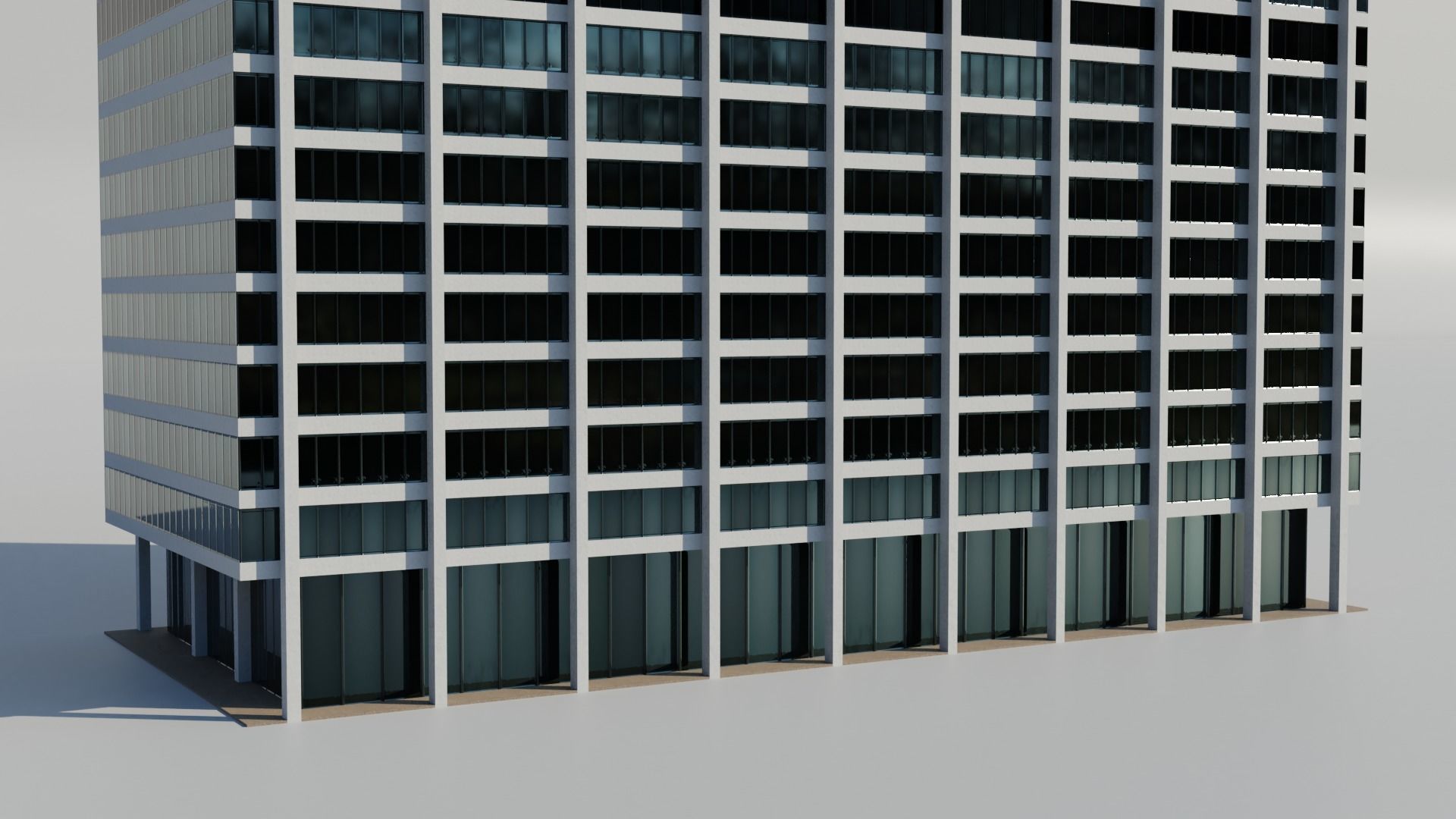 NYC One Chase Manhattan Plaza Low-poly 3D model_4
