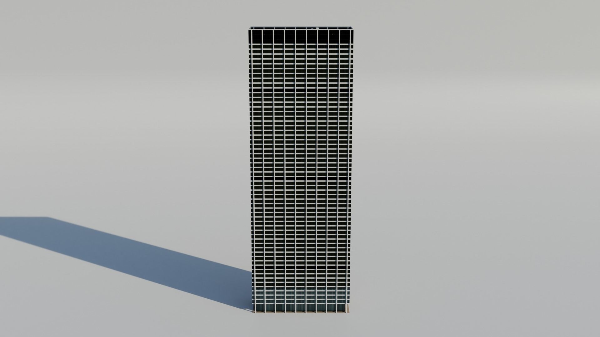 NYC One Chase Manhattan Plaza Low-poly 3D model_1