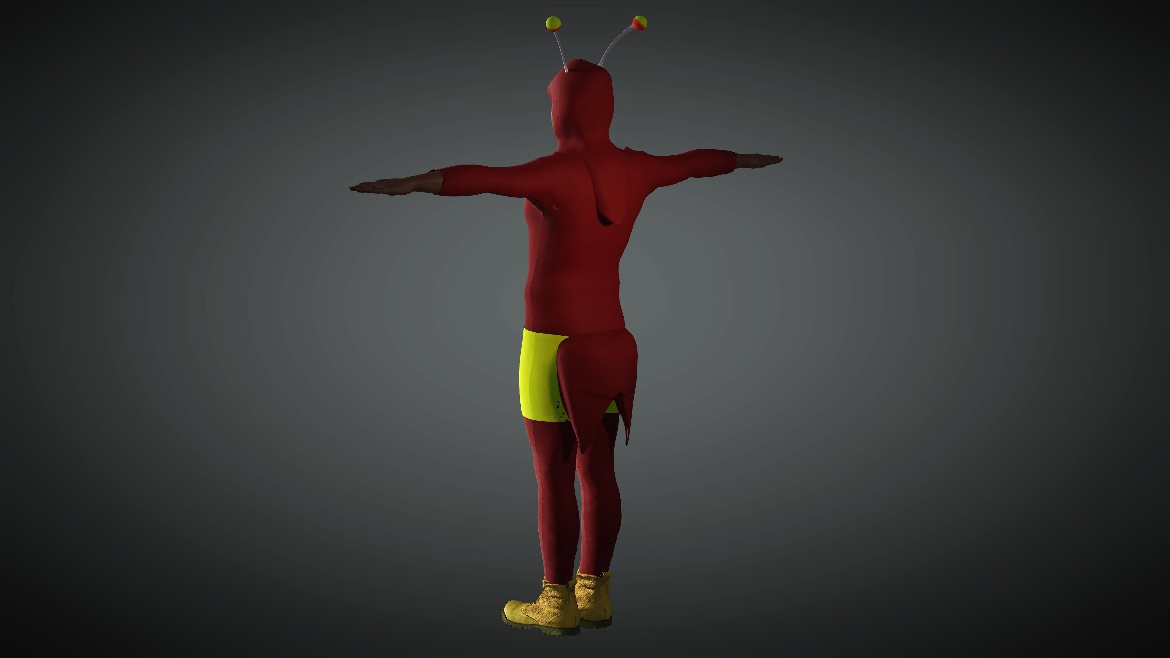 El Chapulin Clorado Low-poly 3D model_4