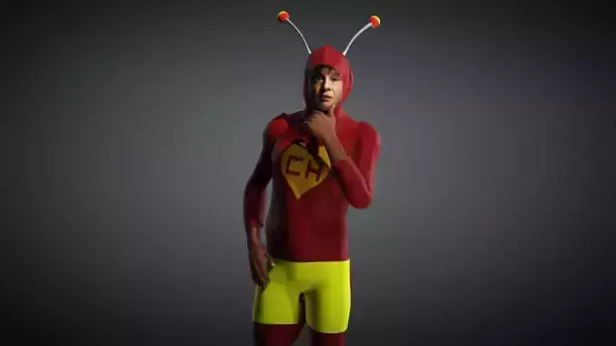 El Chapulin Clorado Low-poly 3D model