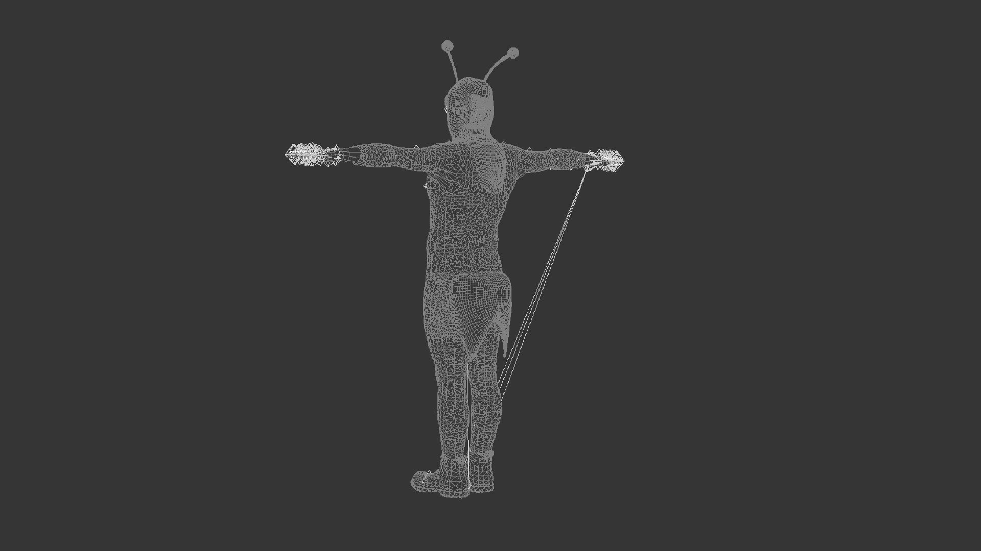 El Chapulin Clorado Low-poly 3D model_7