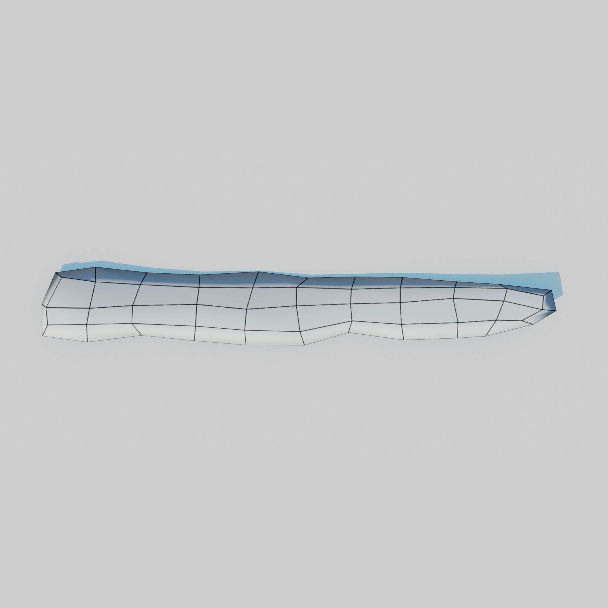 Rotten Beams Boards Poles Pack Low-poly 3D model_29