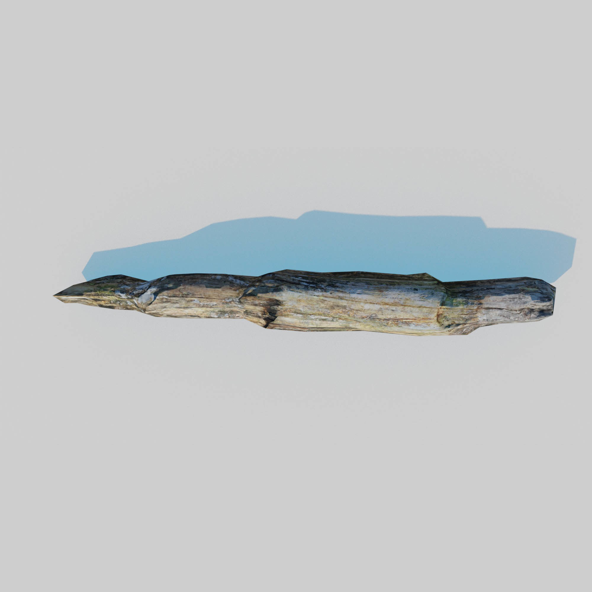 Rotten Beams Boards Poles Pack Low-poly 3D model_40