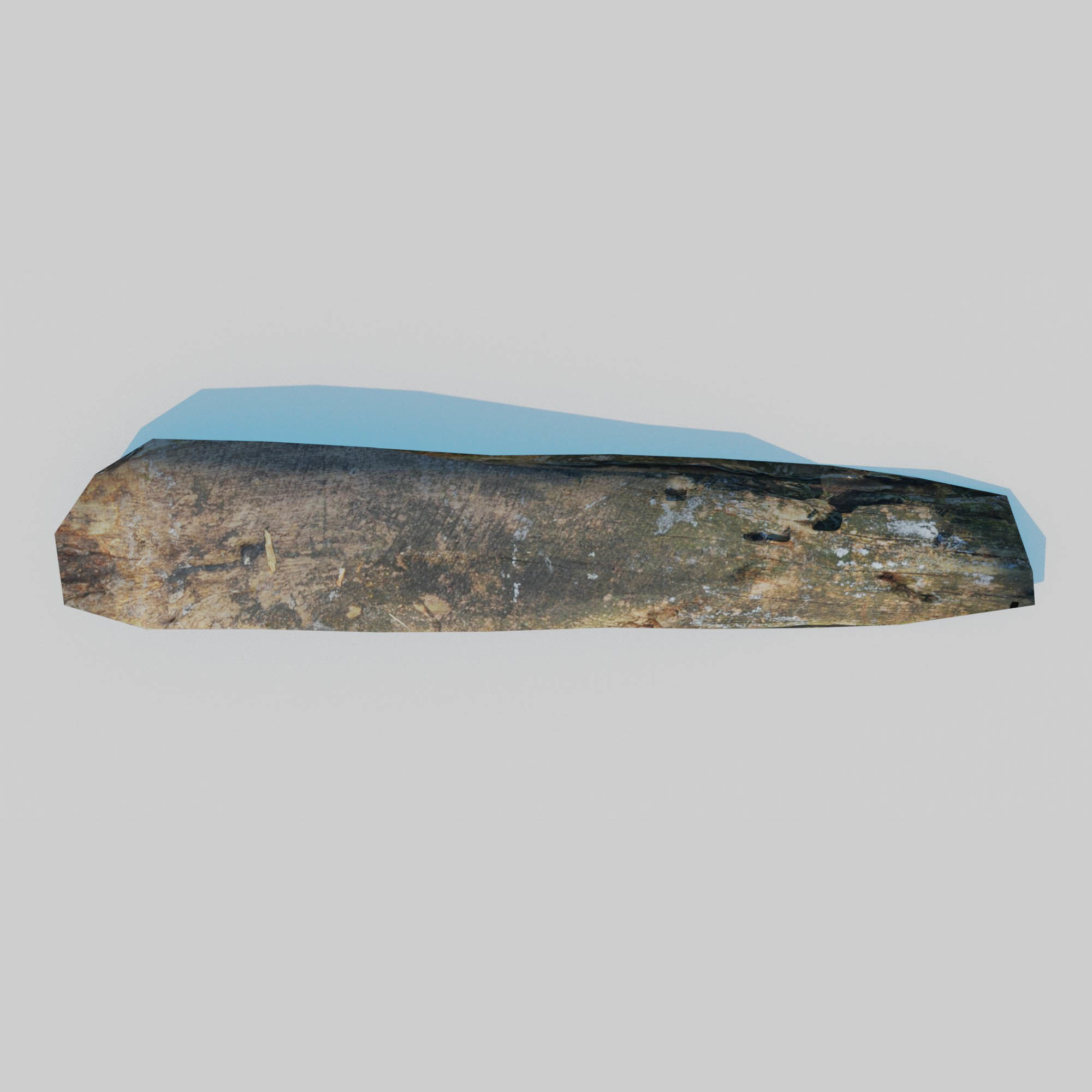 Rotten Beams Boards Poles Pack Low-poly 3D model_36