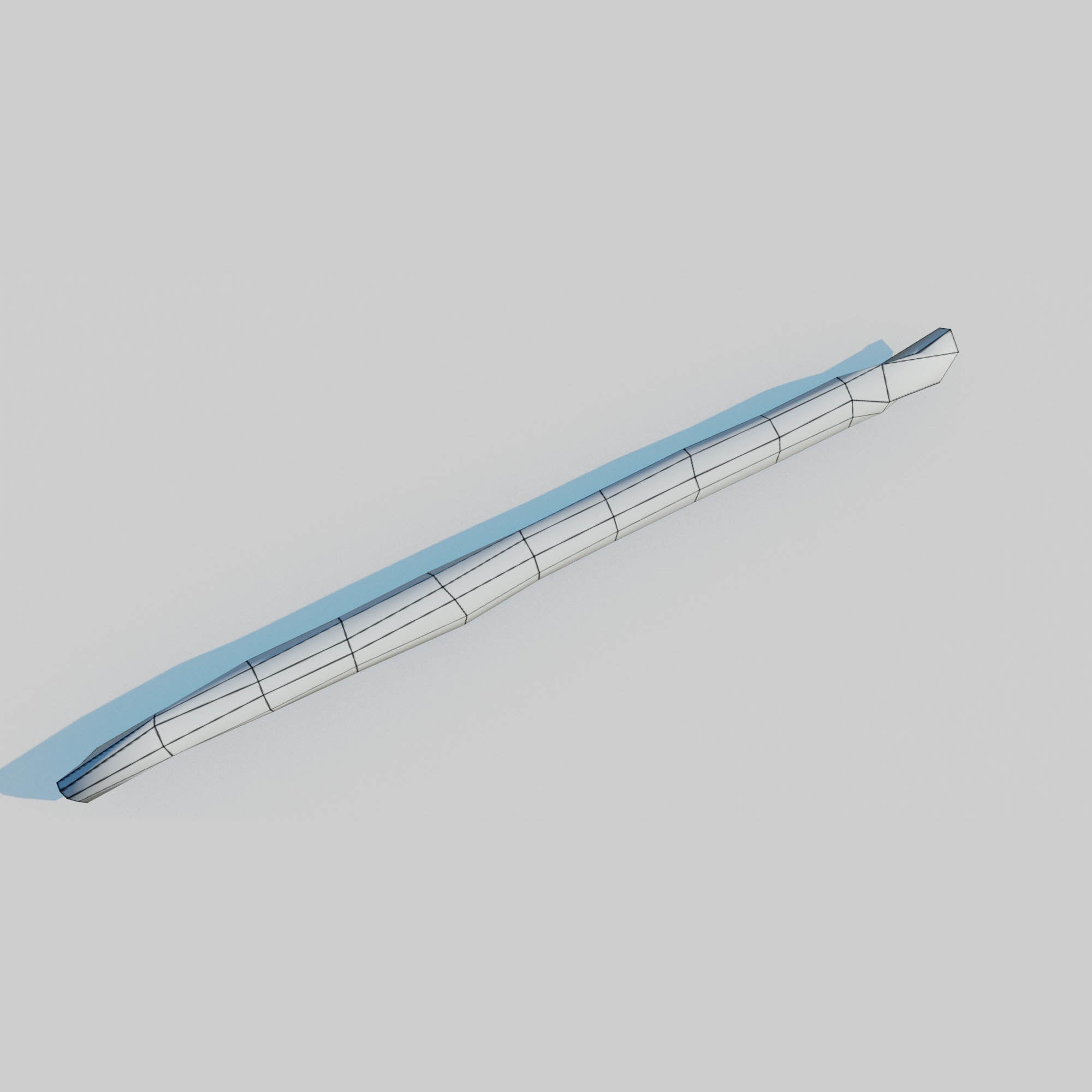 Rotten Beams Boards Poles Pack Low-poly 3D model_13