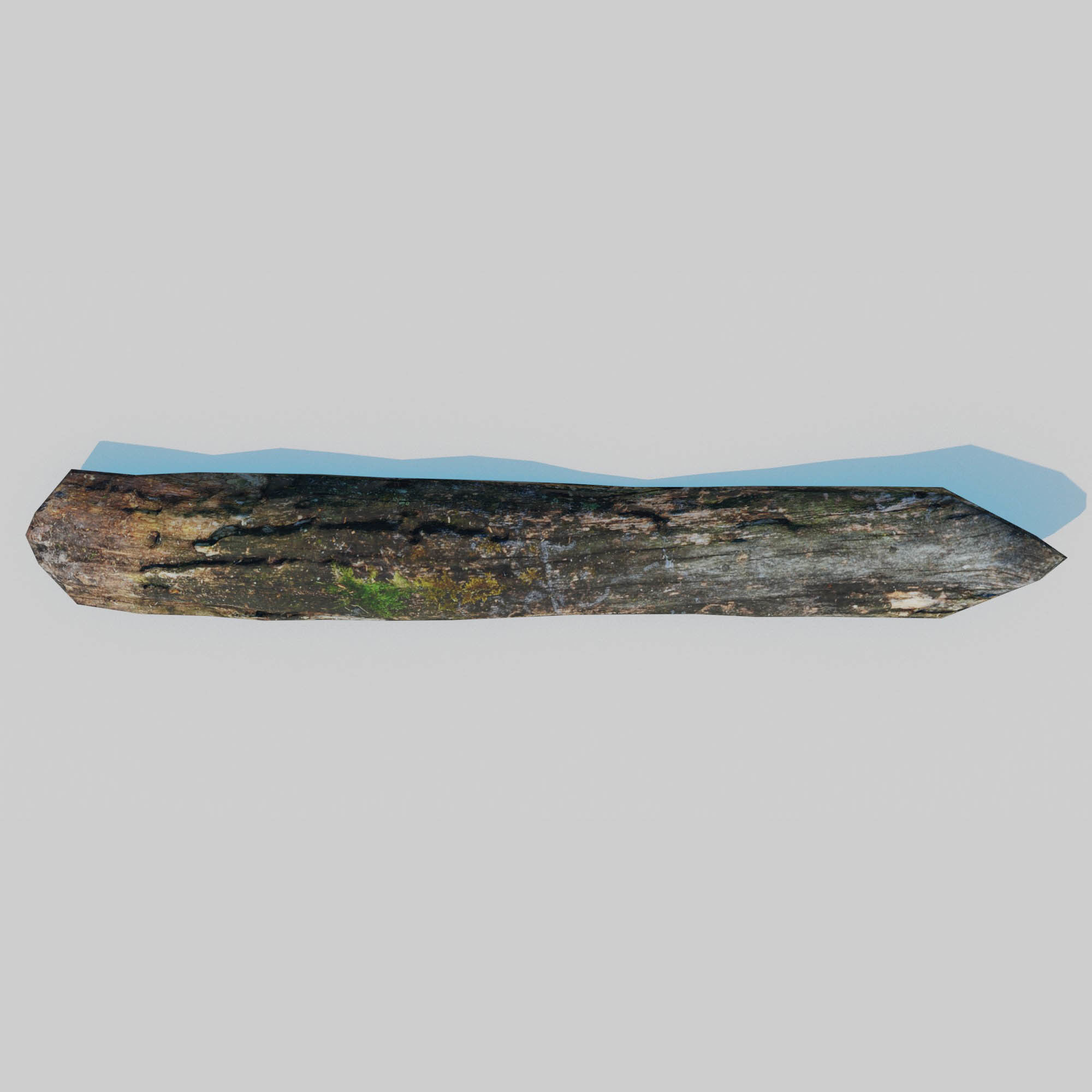 Rotten Beams Boards Poles Pack Low-poly 3D model_22