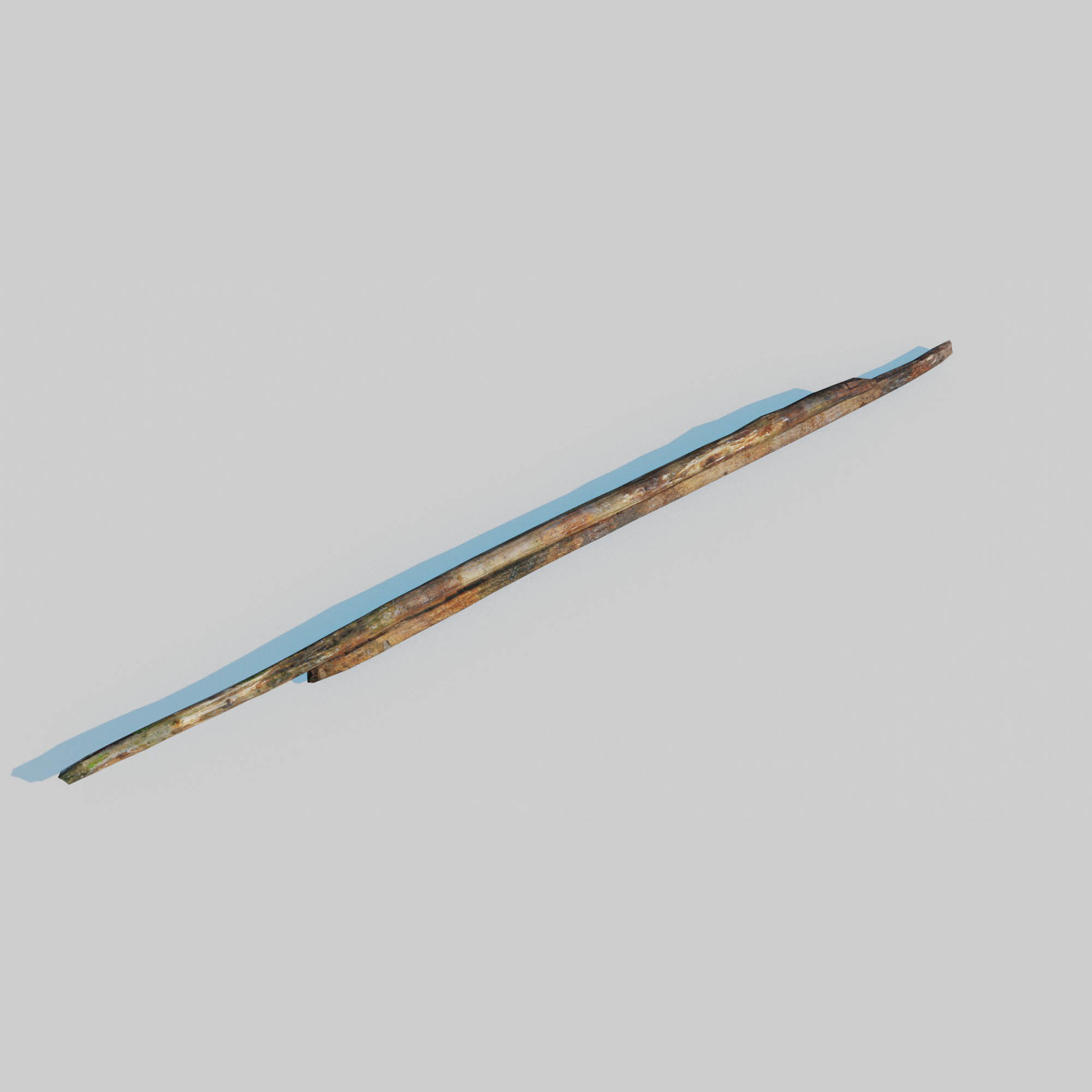 Rotten Beams Boards Poles Pack Low-poly 3D model_10