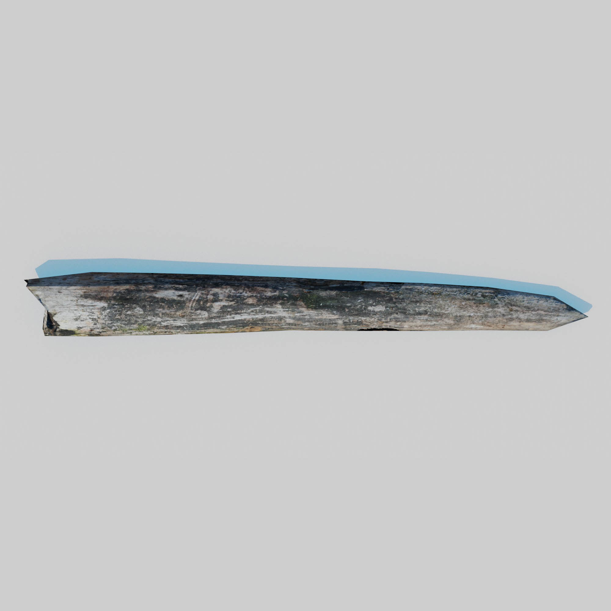 Rotten Beams Boards Poles Pack Low-poly 3D model_26