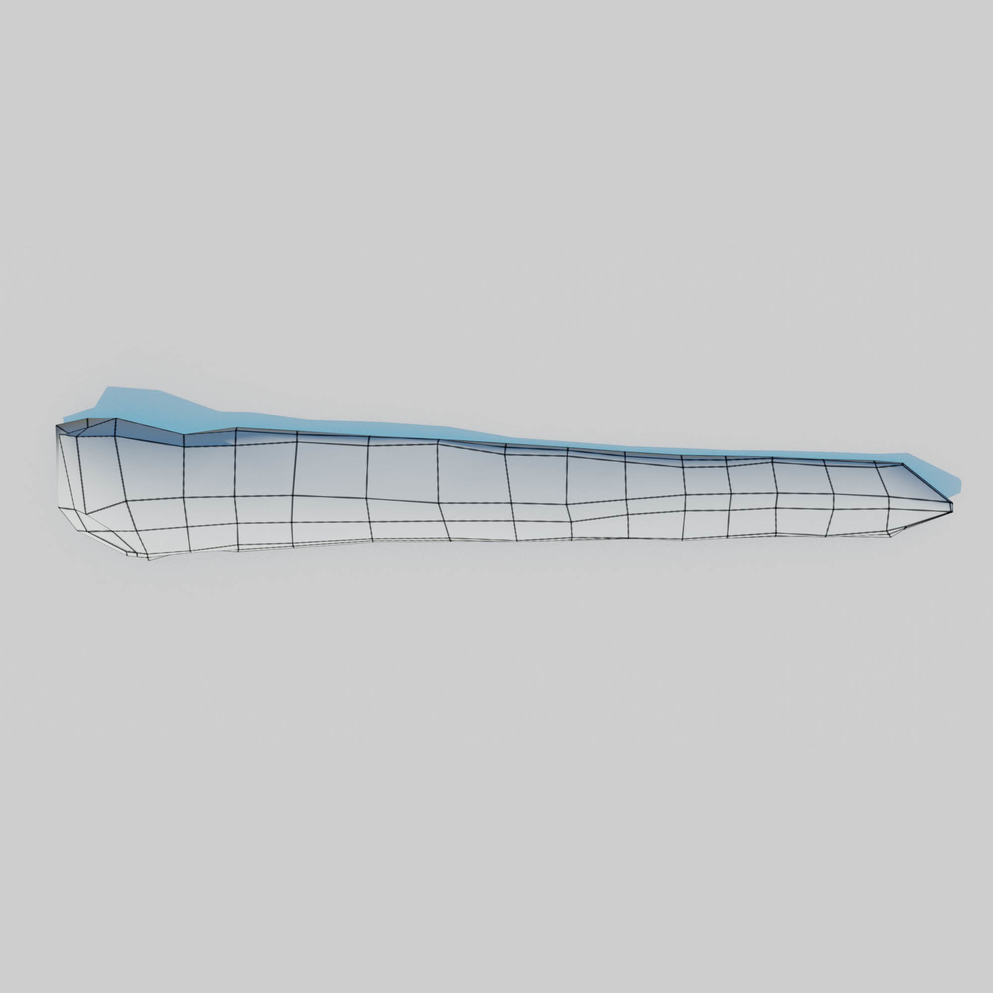 Rotten Beams Boards Poles Pack Low-poly 3D model_19