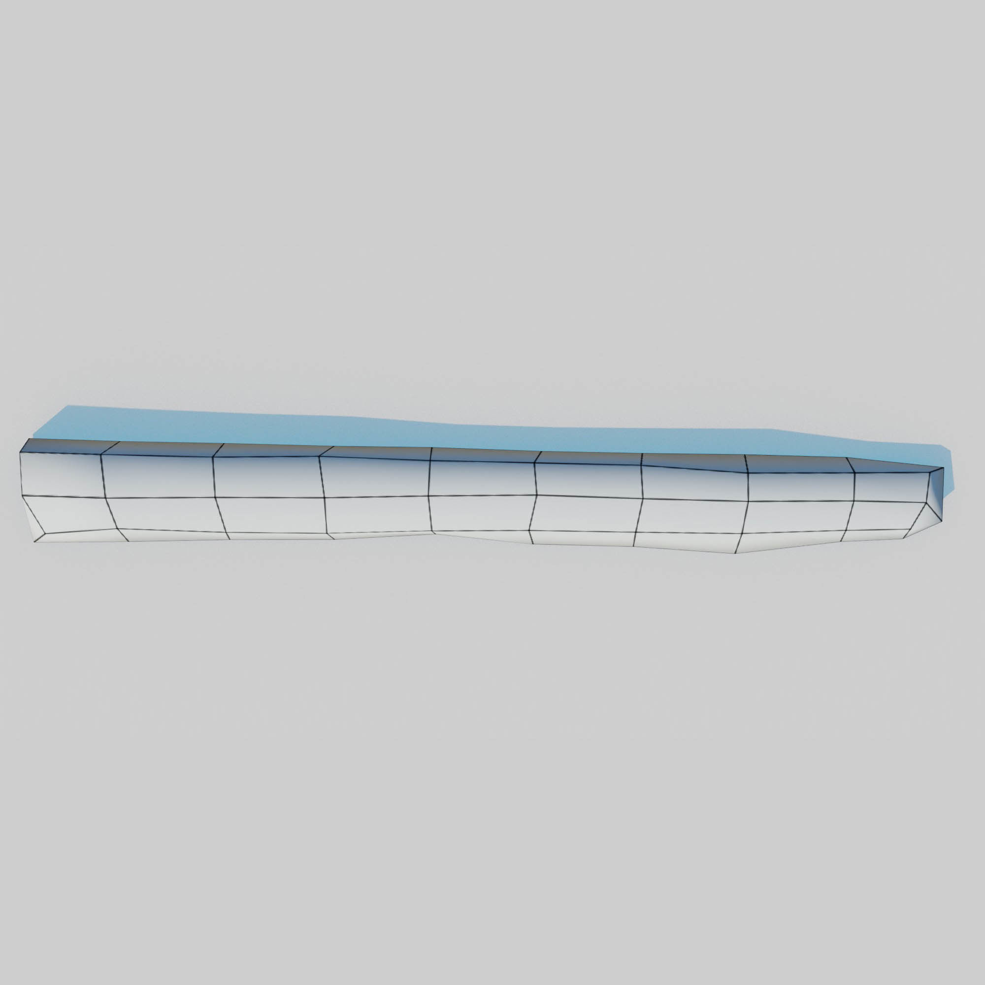 Rotten Beams Boards Poles Pack Low-poly 3D model_35