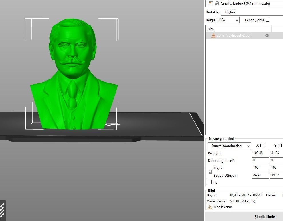 Arthur Conan Doyle 3D print model_17