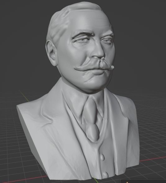 Arthur Conan Doyle 3D print model_21