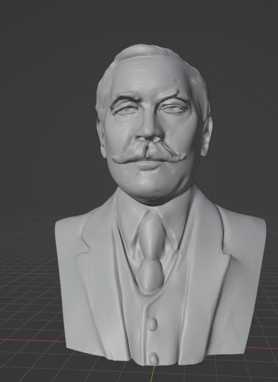 Arthur Conan Doyle 3D print model_15
