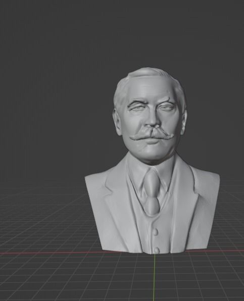 Arthur Conan Doyle 3D print model_1