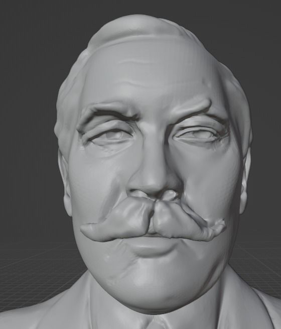 Arthur Conan Doyle 3D print model_13