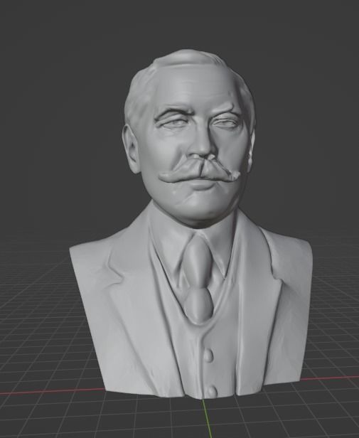 Arthur Conan Doyle 3D print model_16