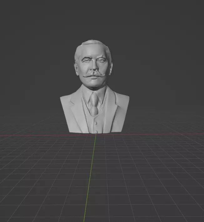Arthur Conan Doyle 3D print model_0