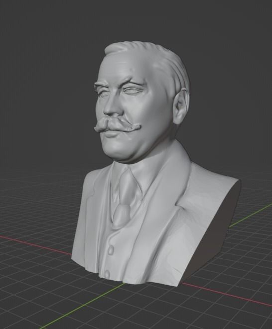 Arthur Conan Doyle 3D print model_18