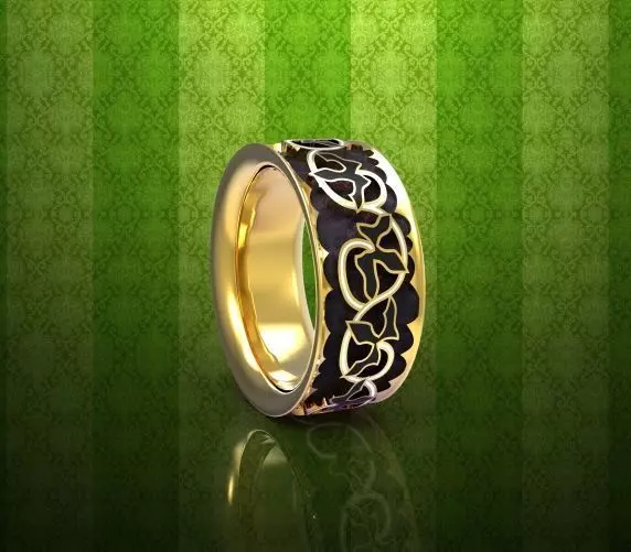 Gothic ring 3D print model