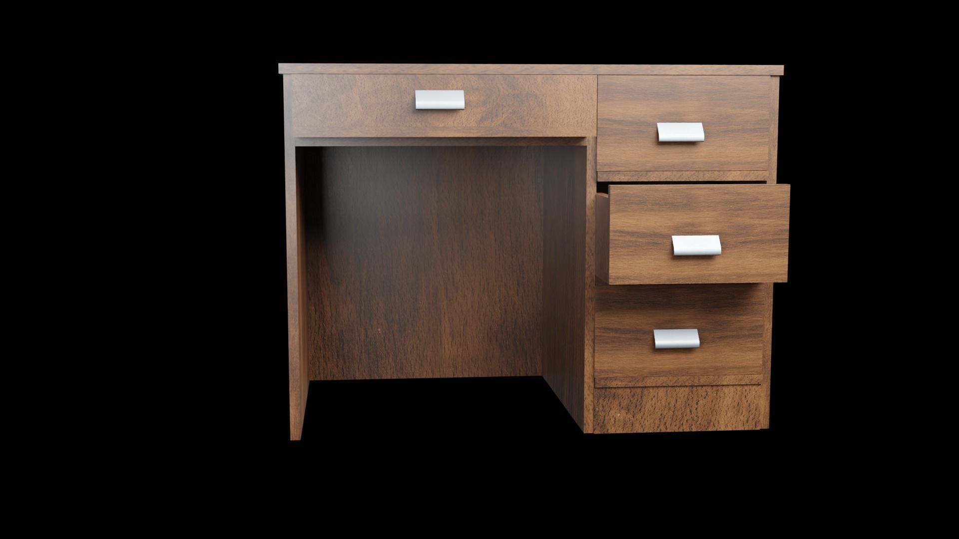 Wooden Office 3D model_10