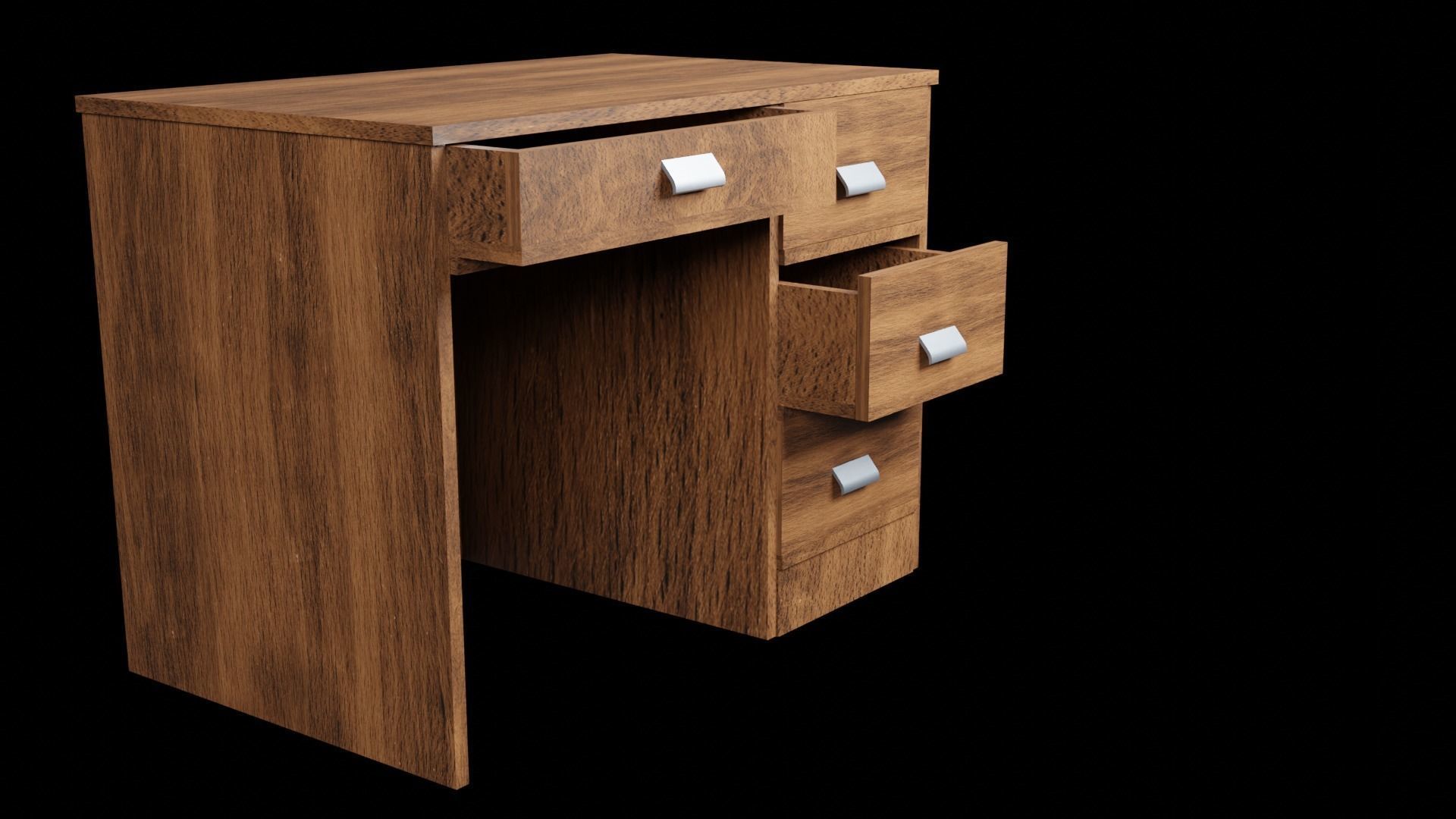 Wooden Office 3D model_9