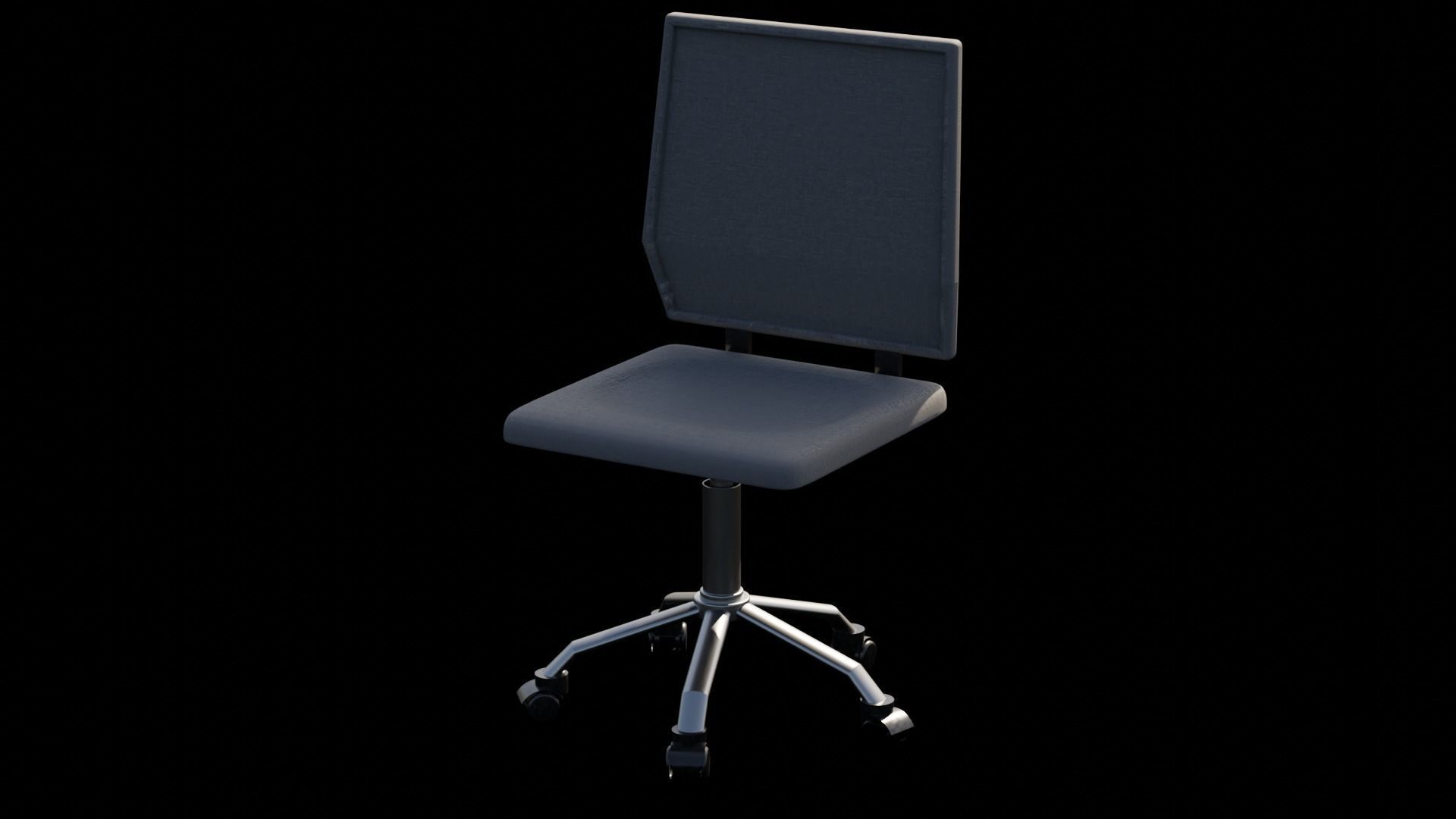 Wooden Office 3D model_2