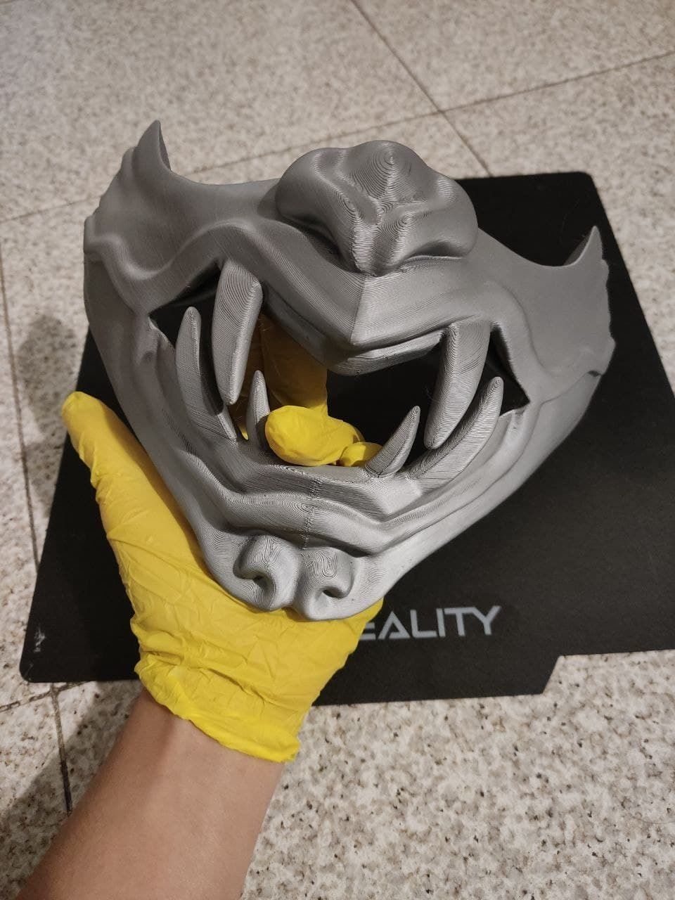 Japanese oni mask wearable 3D print model_1