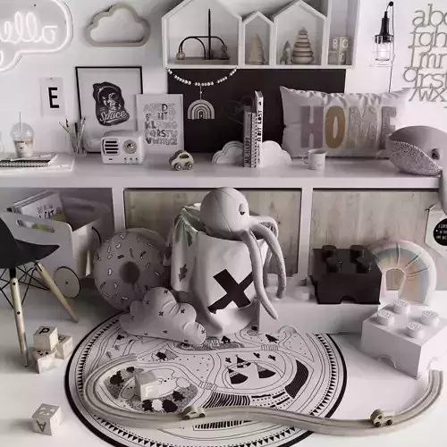 Chidren Set 1 3D model 3D model