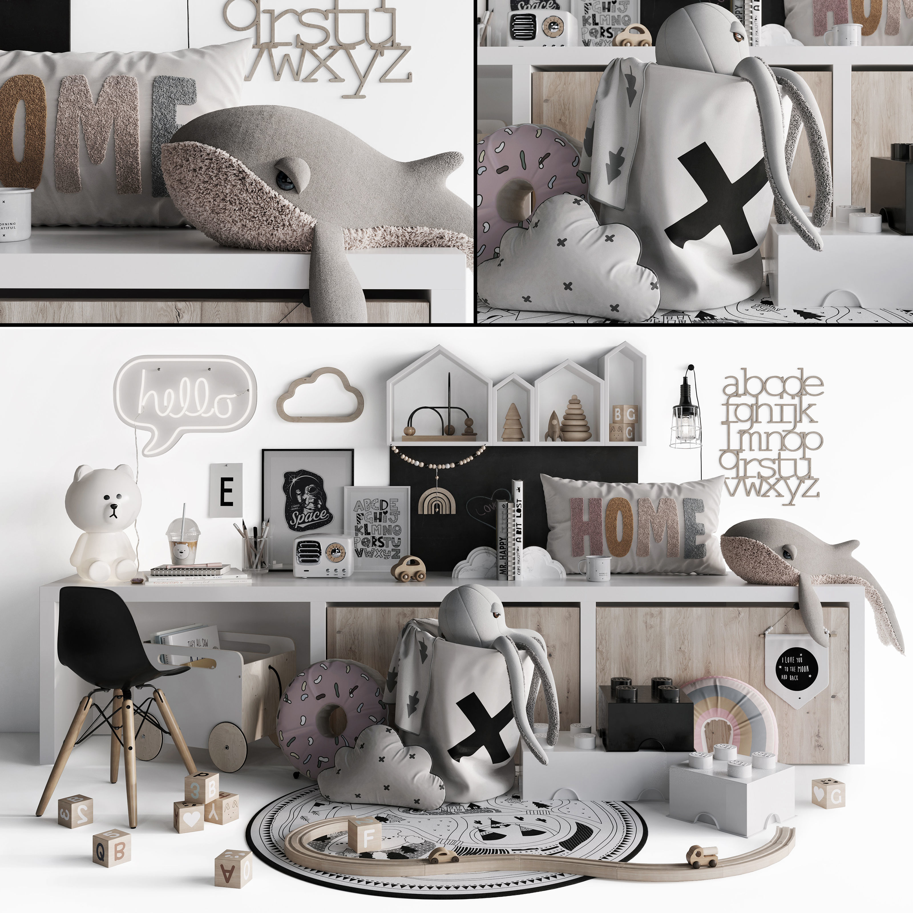 Chidren Set 1 3D model 3D model_1