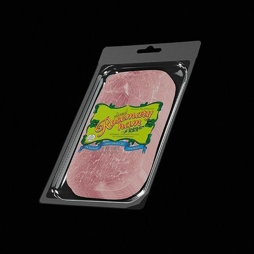 Sliced Ham 3D model 3