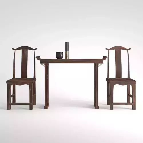 Chairs and Console 3D model