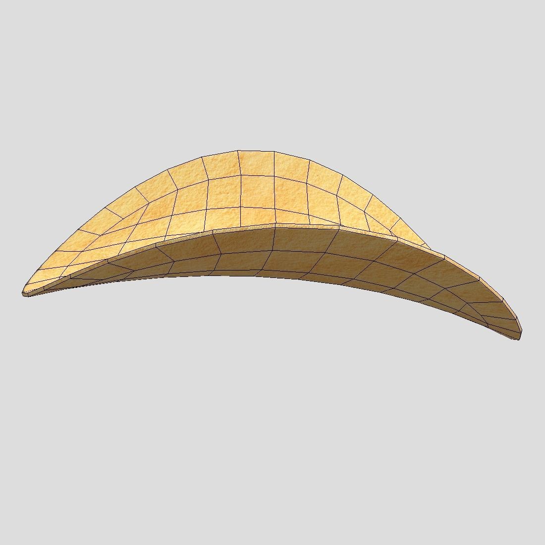 Potato Chip Low-poly 3D model_4