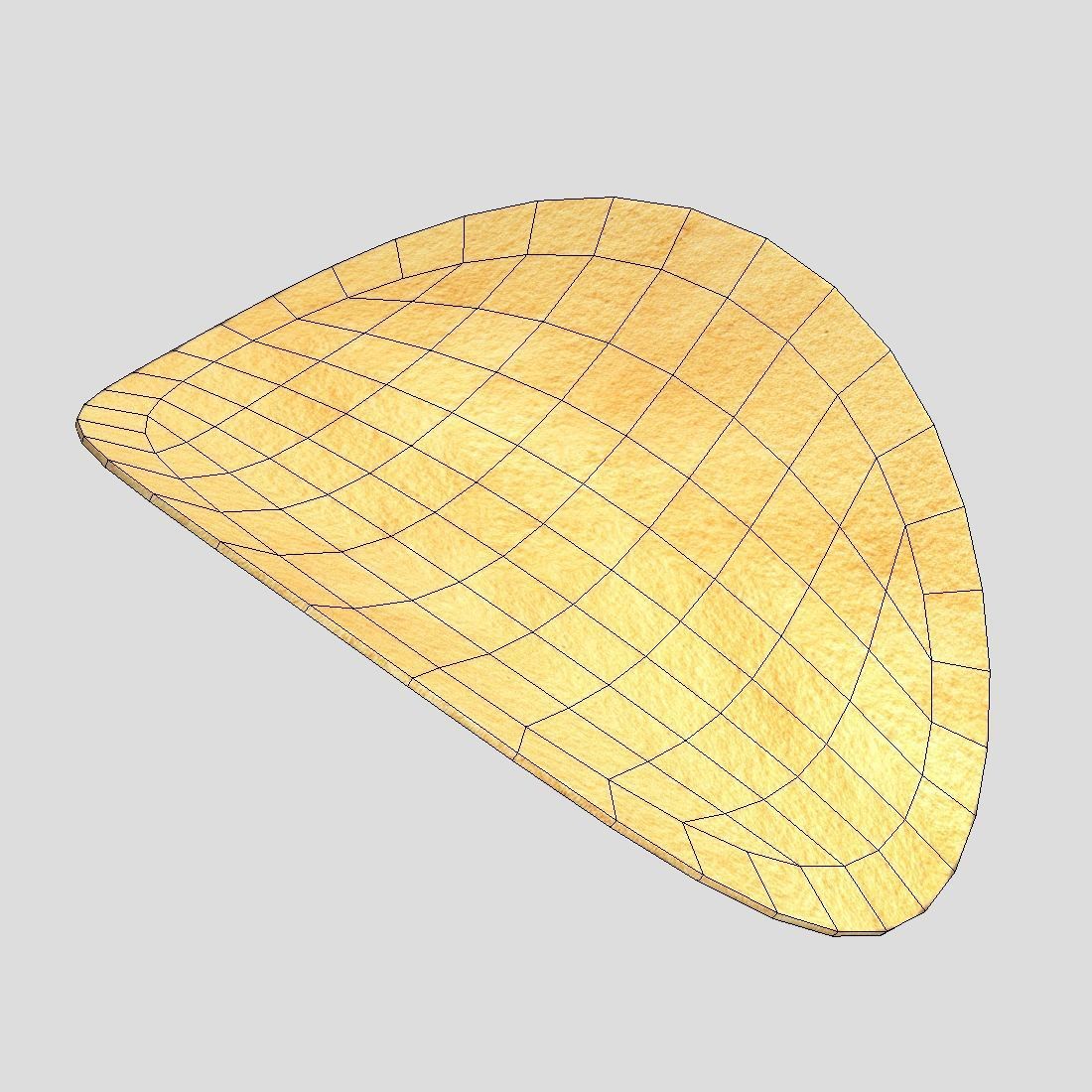 Potato Chip Low-poly 3D model_6