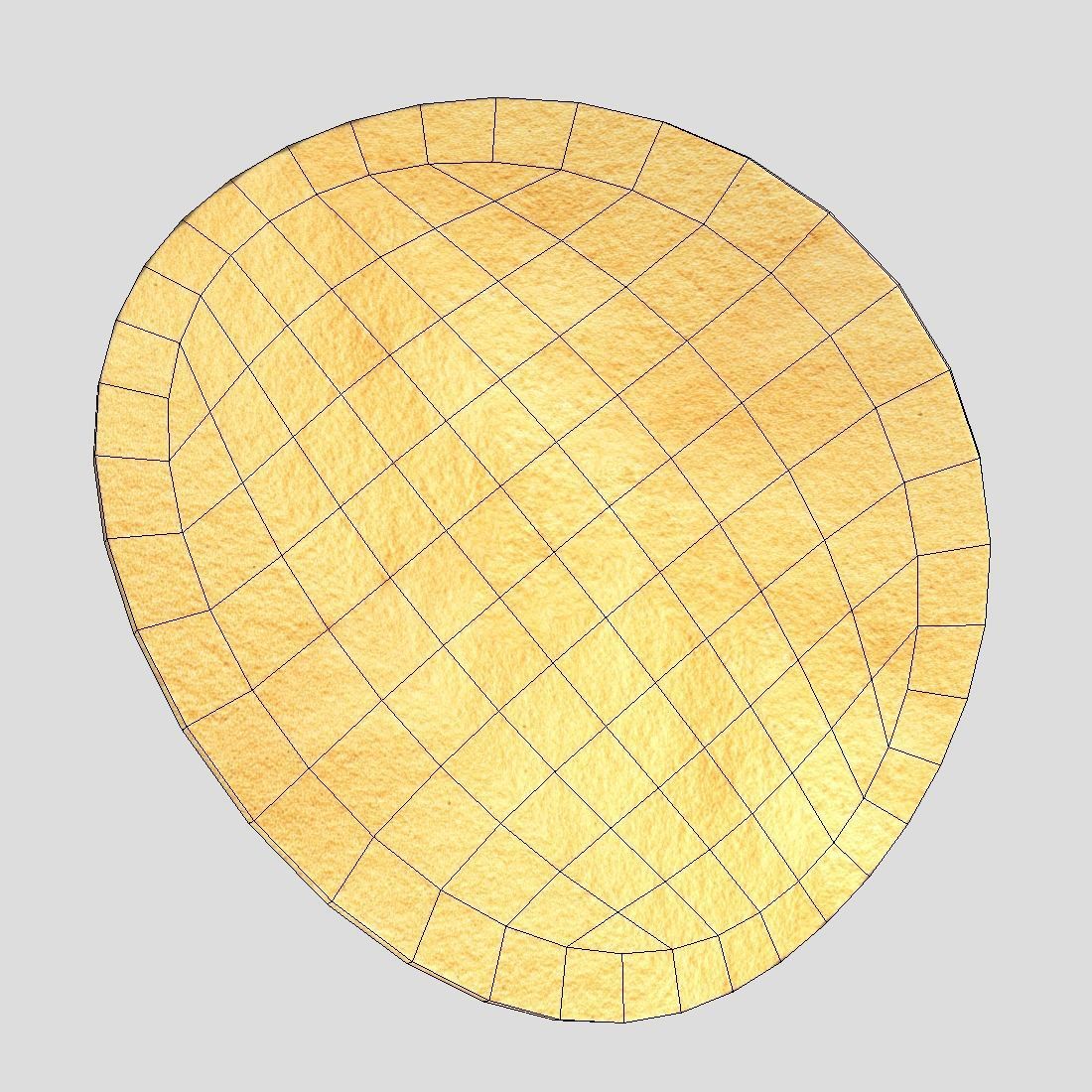 Potato Chip Low-poly 3D model_8