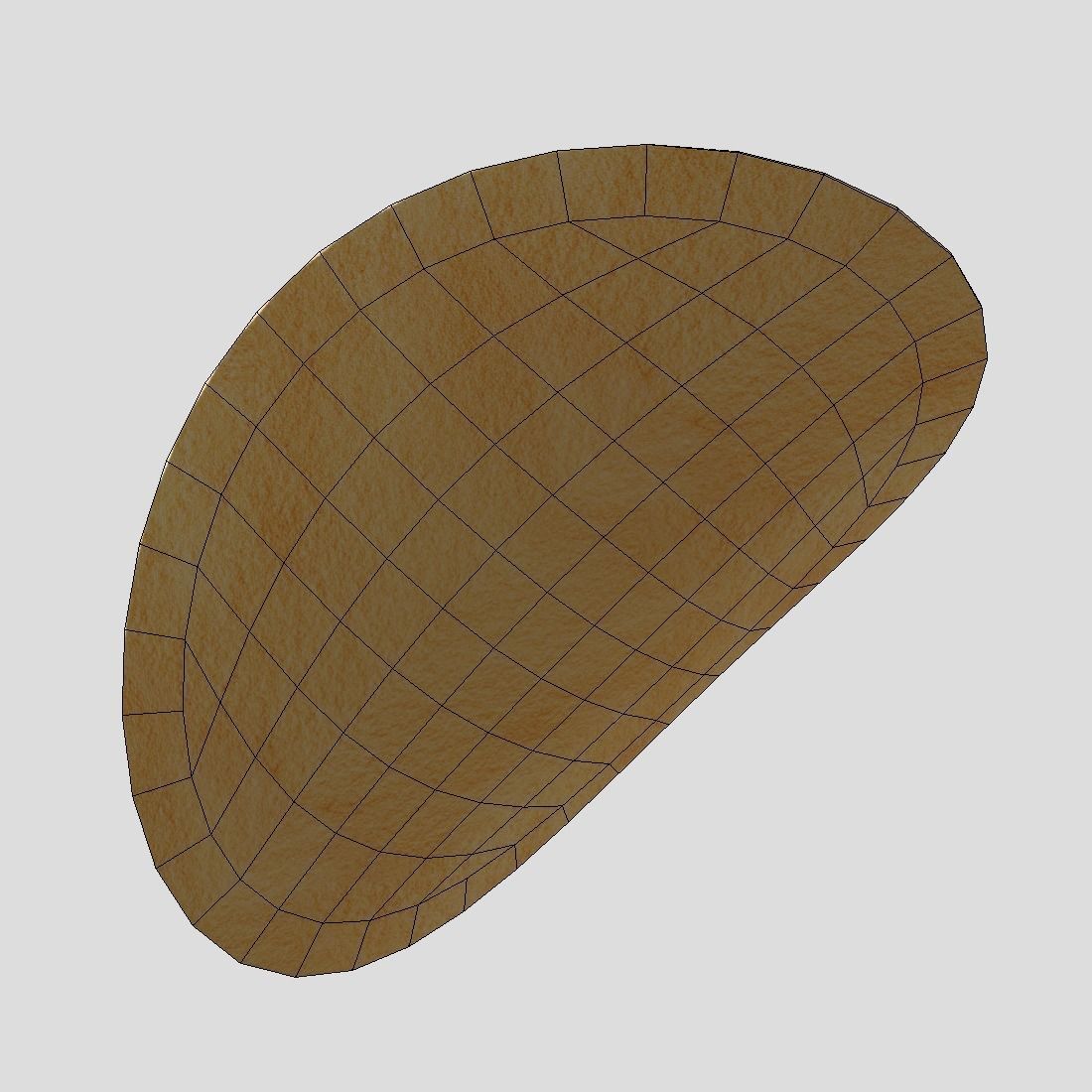 Potato Chip Low-poly 3D model_10