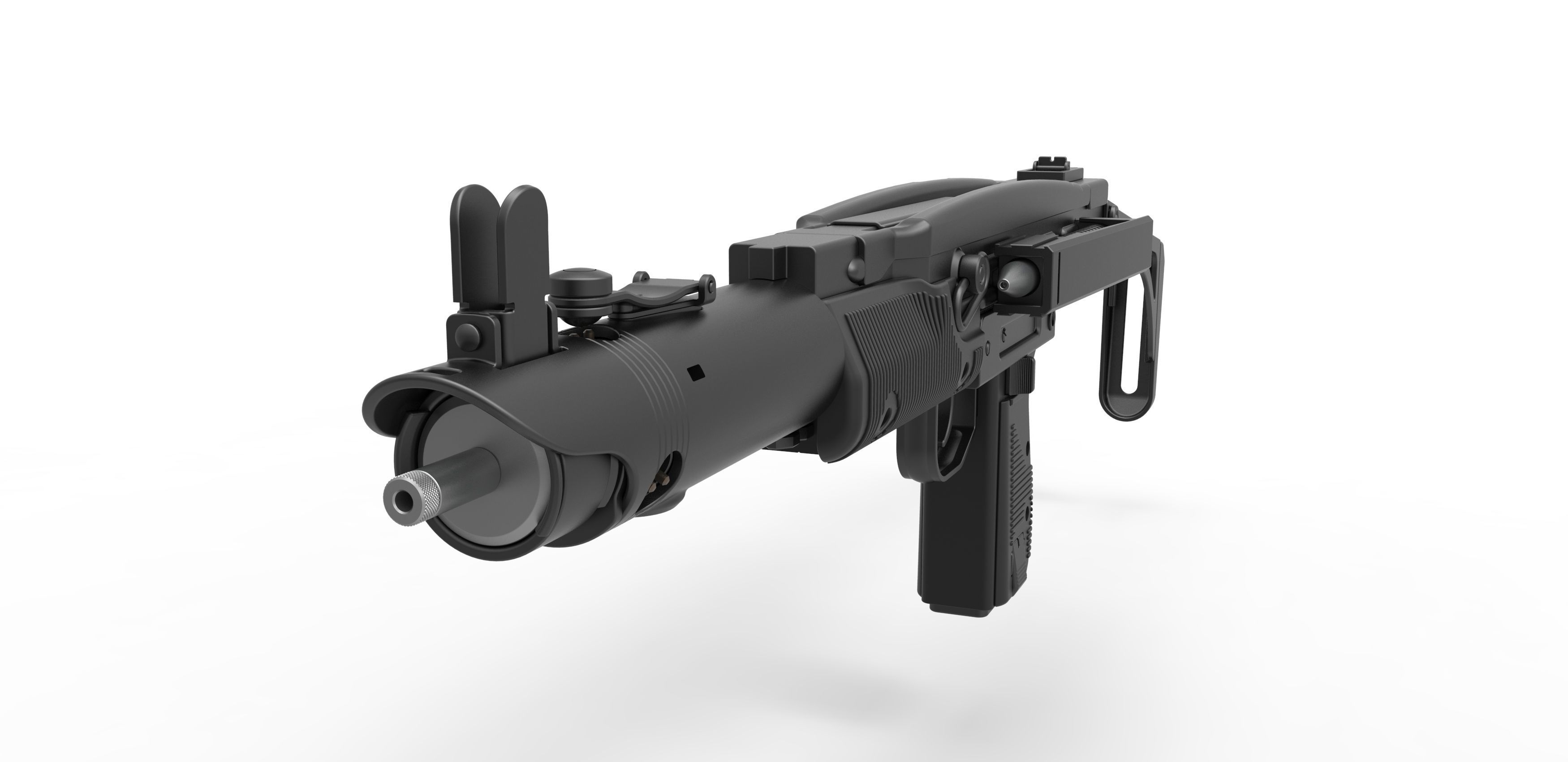 Prototype blaster of Boba Fett 1978 3D model_3