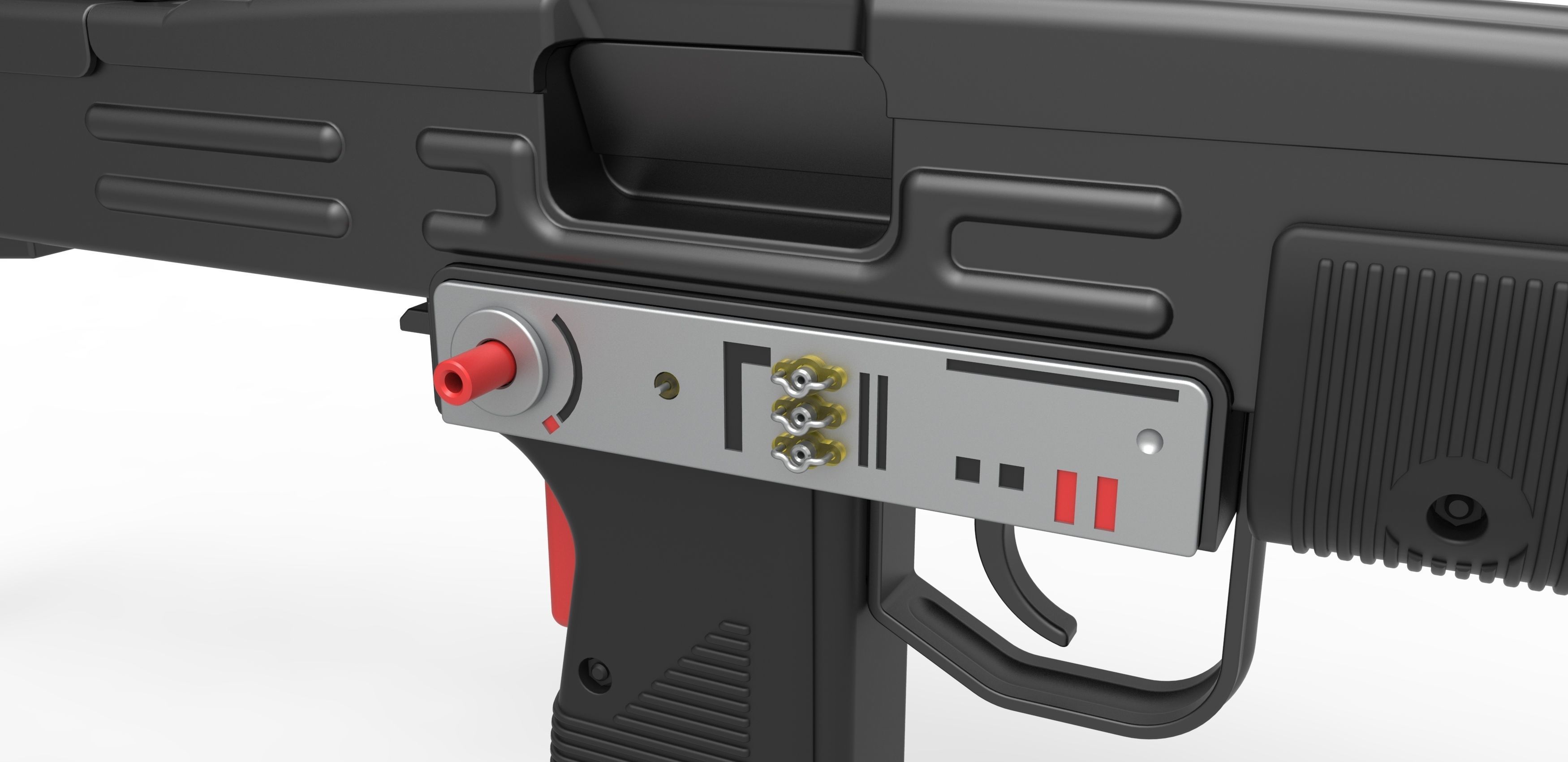 Prototype blaster of Boba Fett 1978 3D model_16