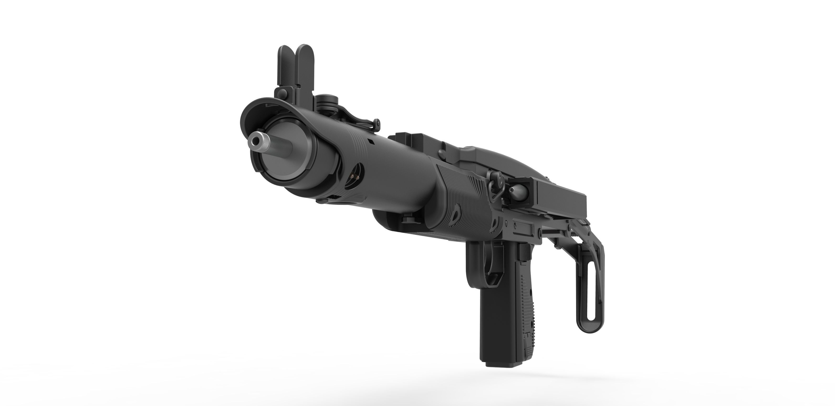 Prototype blaster of Boba Fett 1978 3D model_4