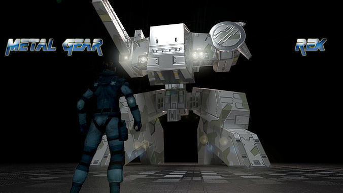 Metal Gear REX Low Poly Low-poly 3D model