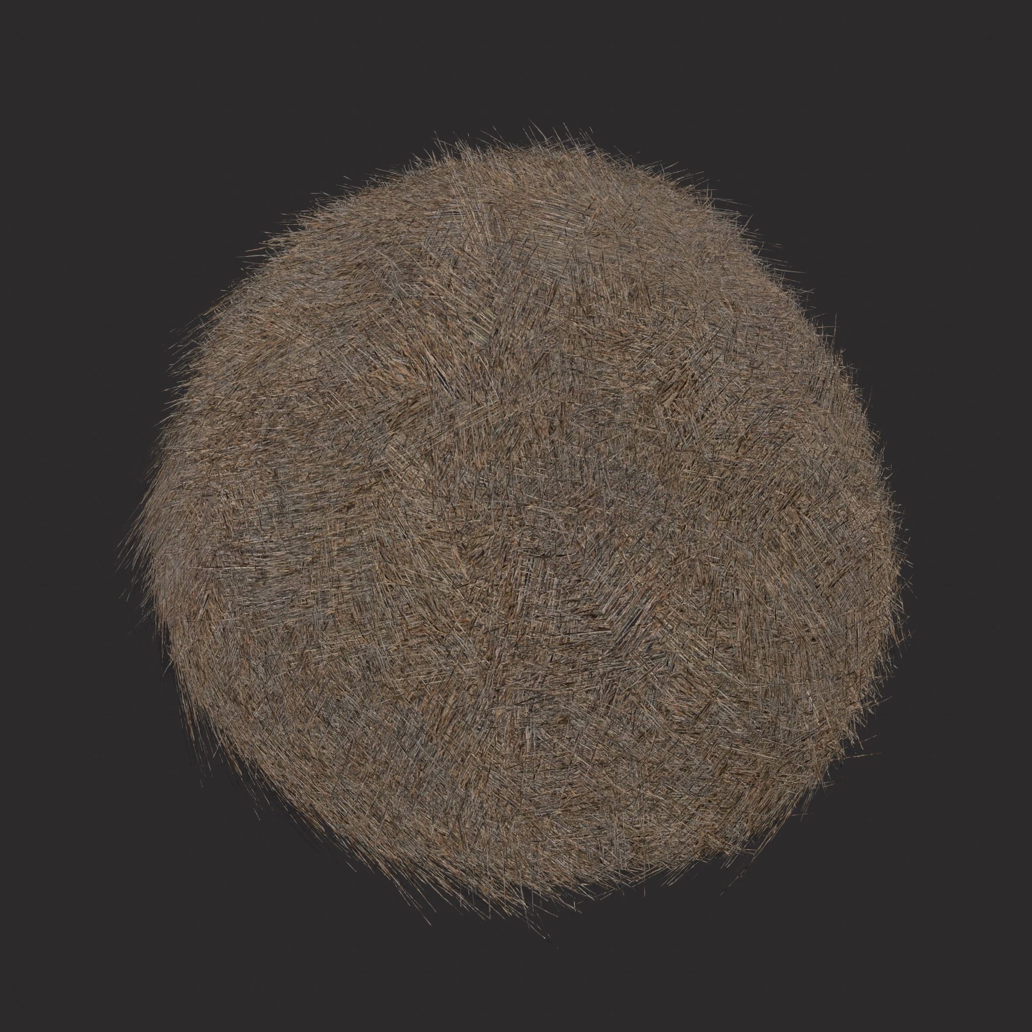 Hay Bales Low-poly 3D model_29