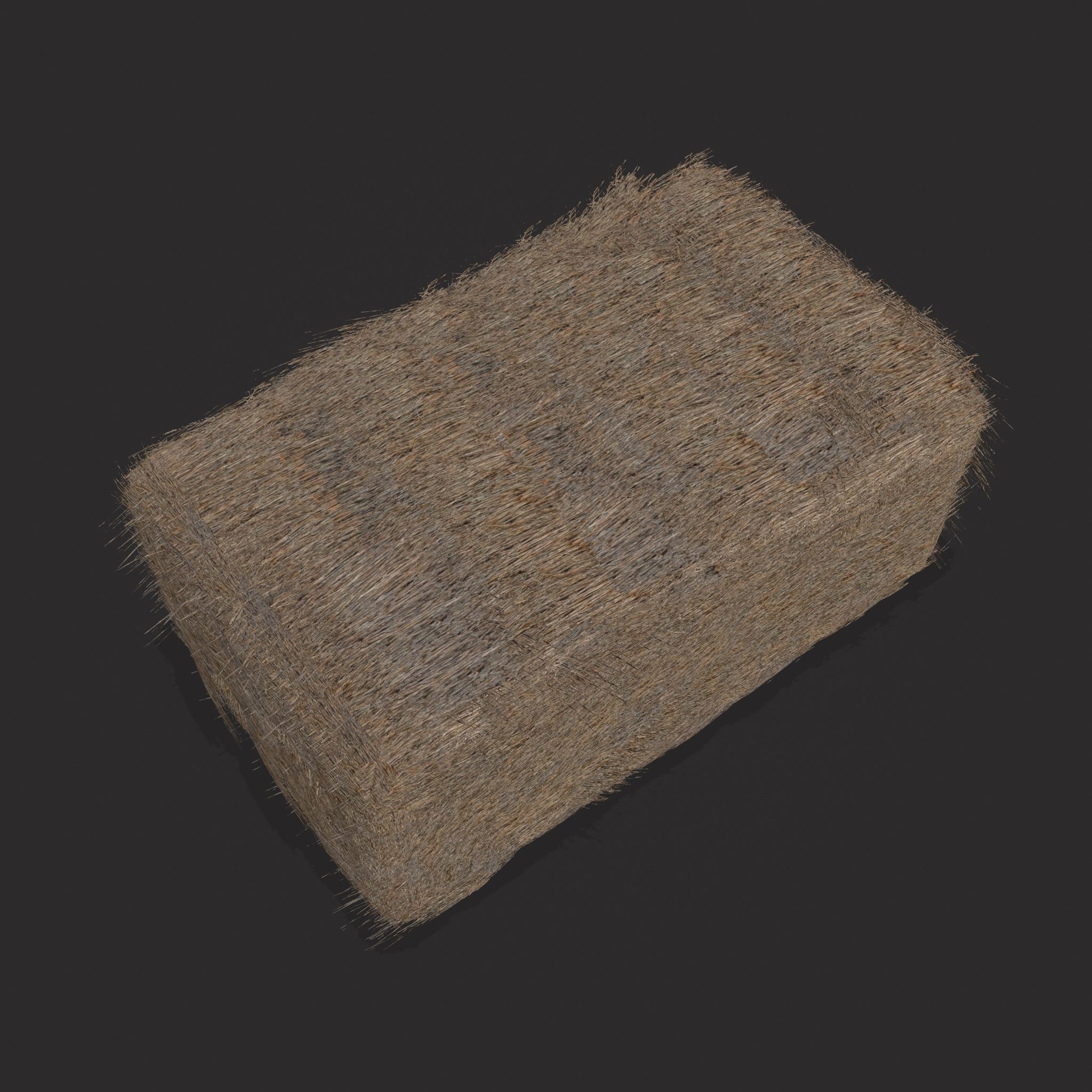 Hay Bales Low-poly 3D model_17