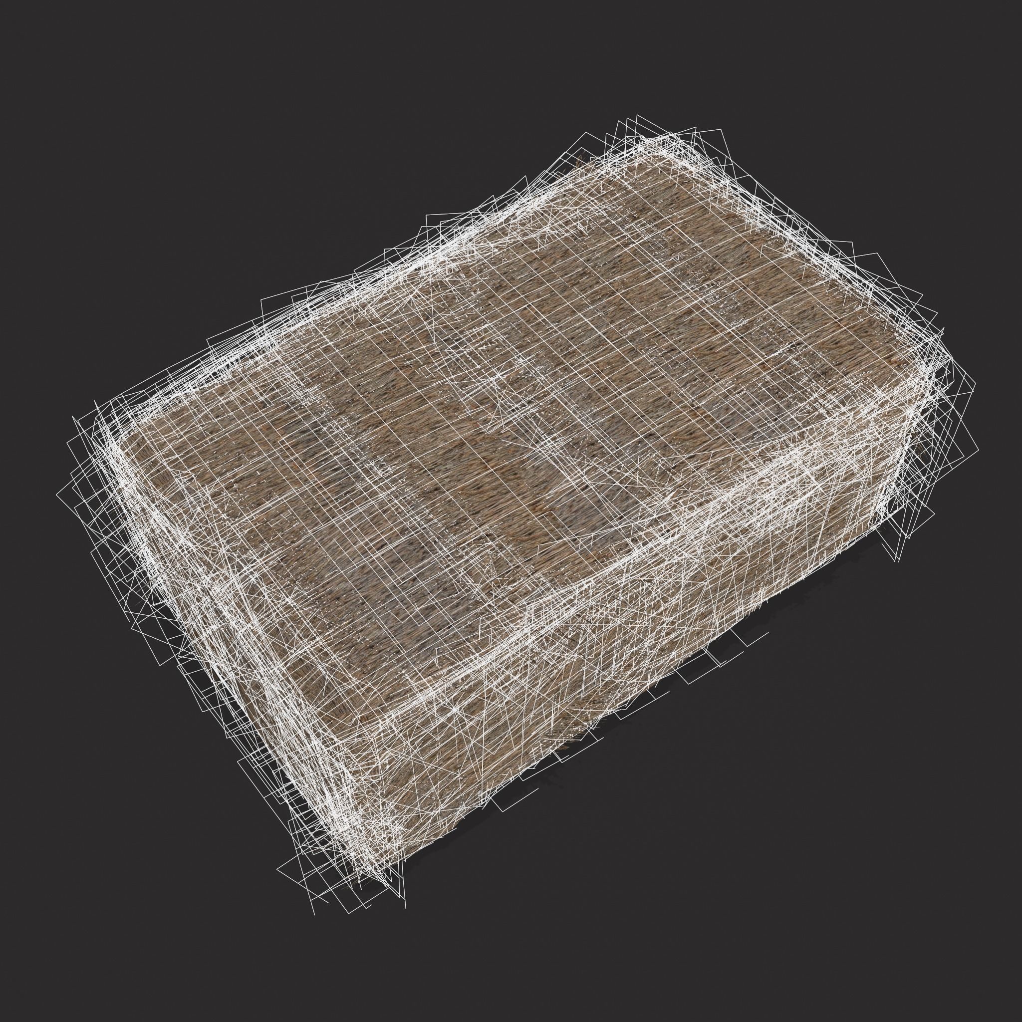 Hay Bales Low-poly 3D model_18