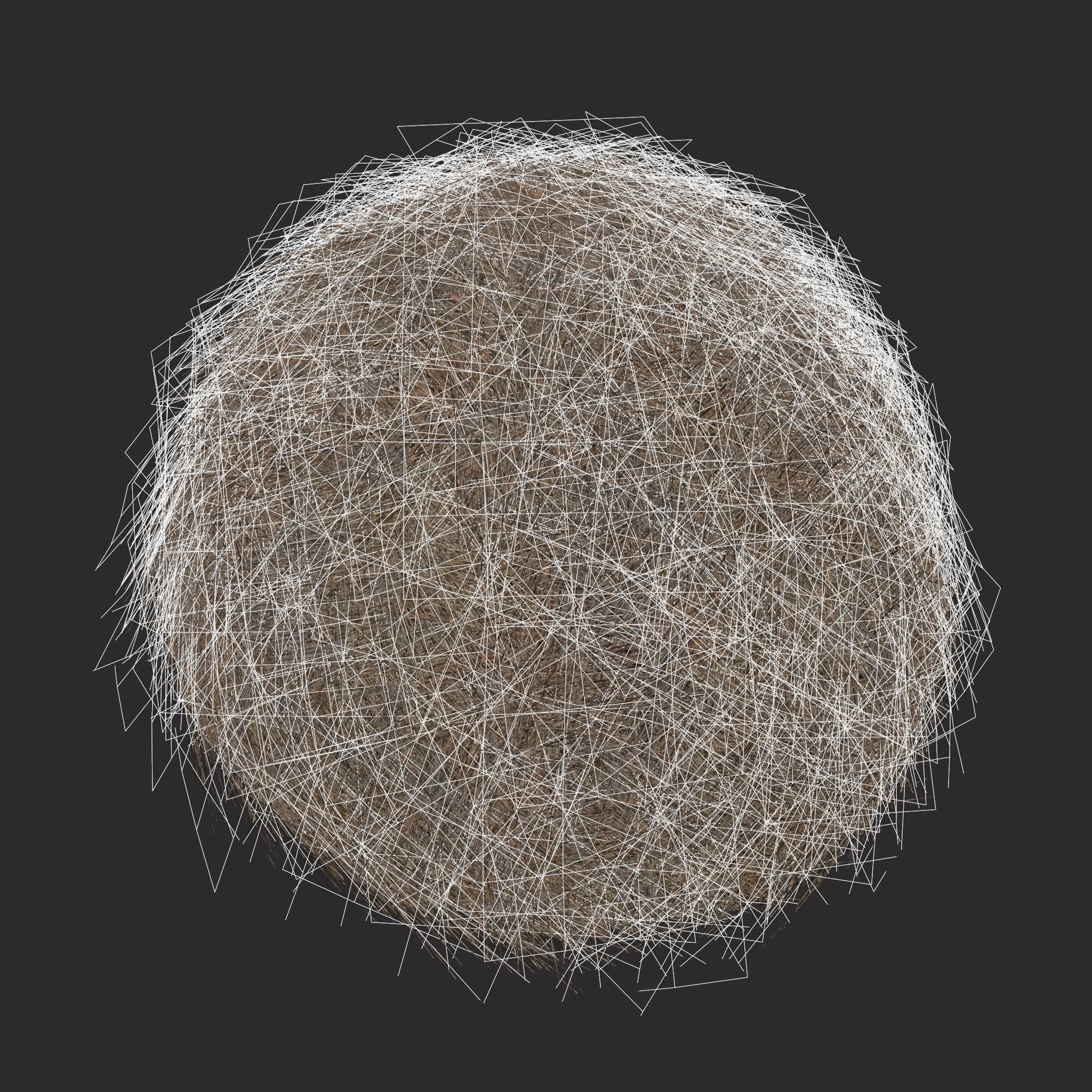 Hay Bales Low-poly 3D model_30